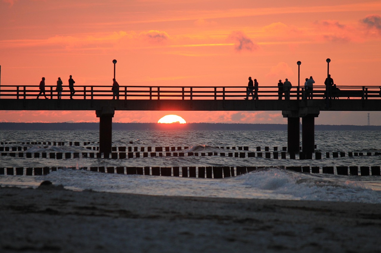 Sonnenuntergang in Zignst am Strand