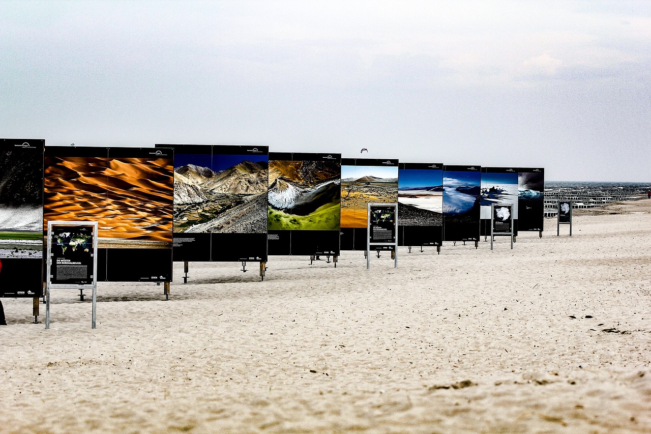 Ausstellung in Zignst am Strand